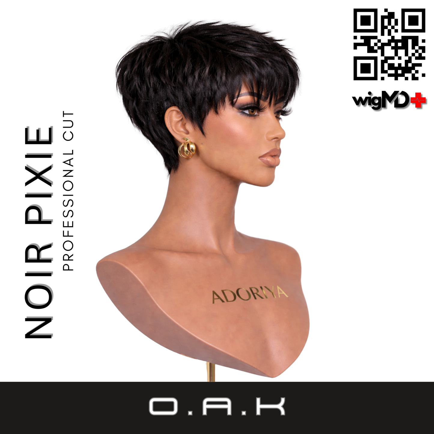 O.A.K: Nior Pixie Professionally Cut Wig