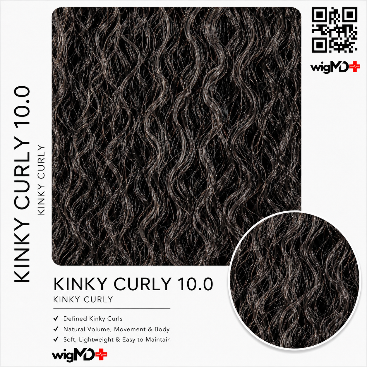 ARTISAN: Kinky Curly 10.0 Premium Human Hair Wig