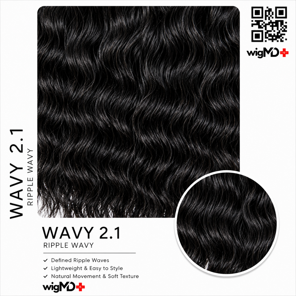 ARTISAN: Ripple Wavy 2.1 Premium 100% Human Hair Wig