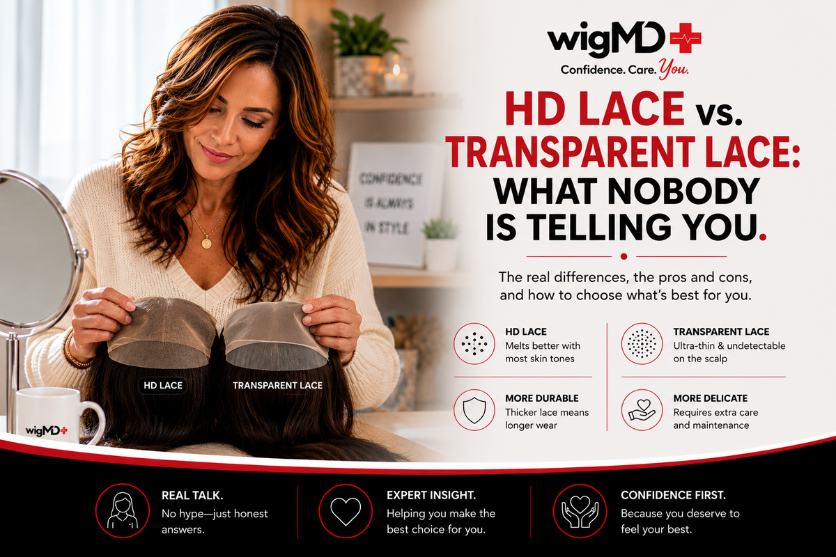 wigMD Comparing HD vs Transparent Lace