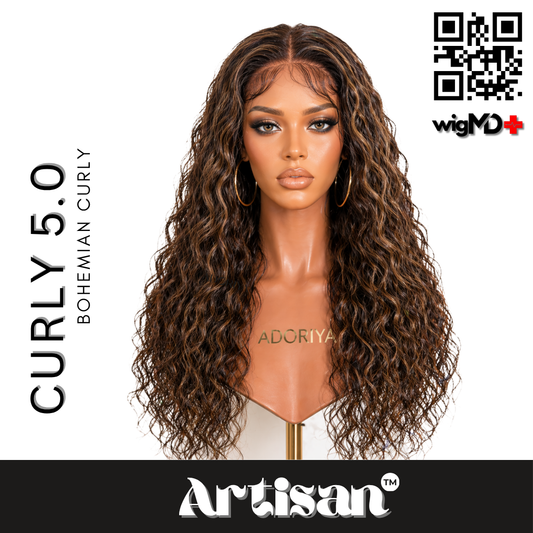 ARTISAN: Bohemian Curly 5.0 Premium 100% Human Hair Wig