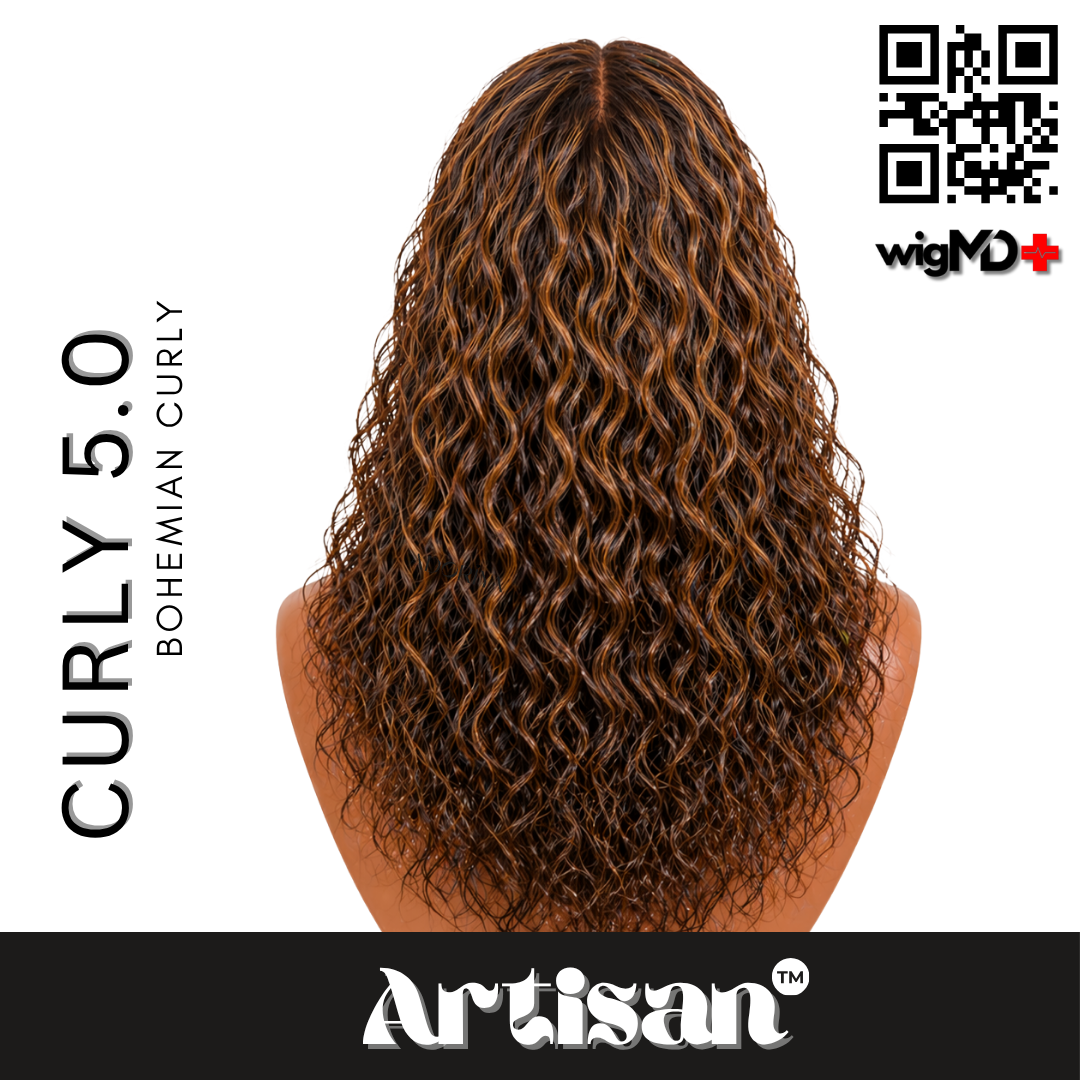 ARTISAN: Bohemian Curly 5.0 Premium 100% Human Hair Wig