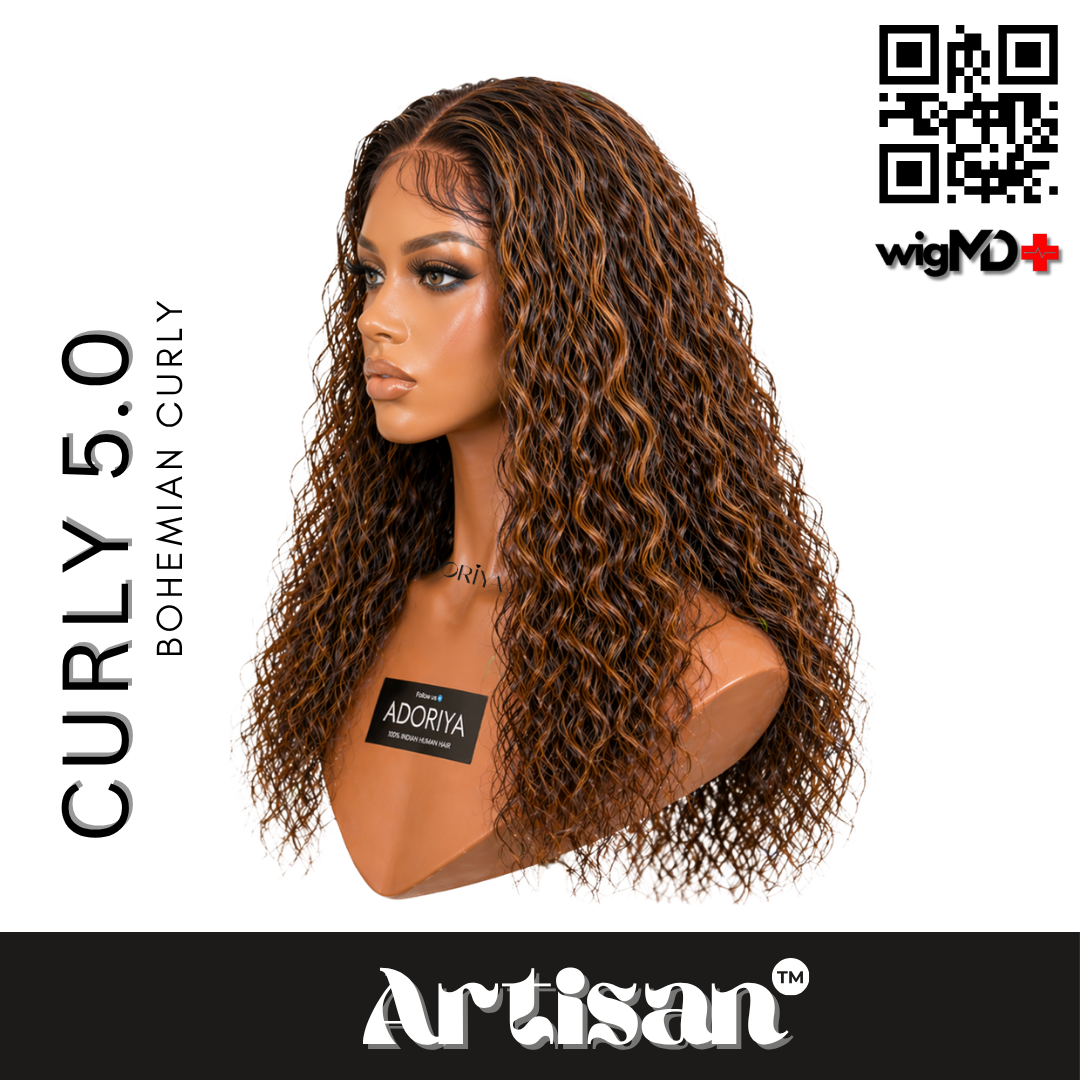 ARTISAN: Bohemian Curly 5.0 Premium 100% Human Hair Wig