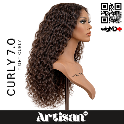 ARTISAN: Tight Curly 7.0 Premium 100% Human Hair Wig