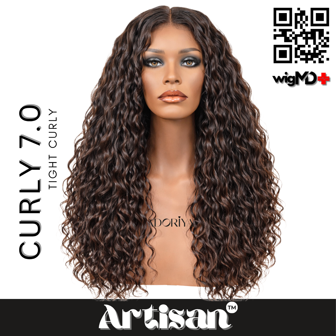 ARTISAN: Tight Curly 7.0 Premium 100% Human Hair Wig
