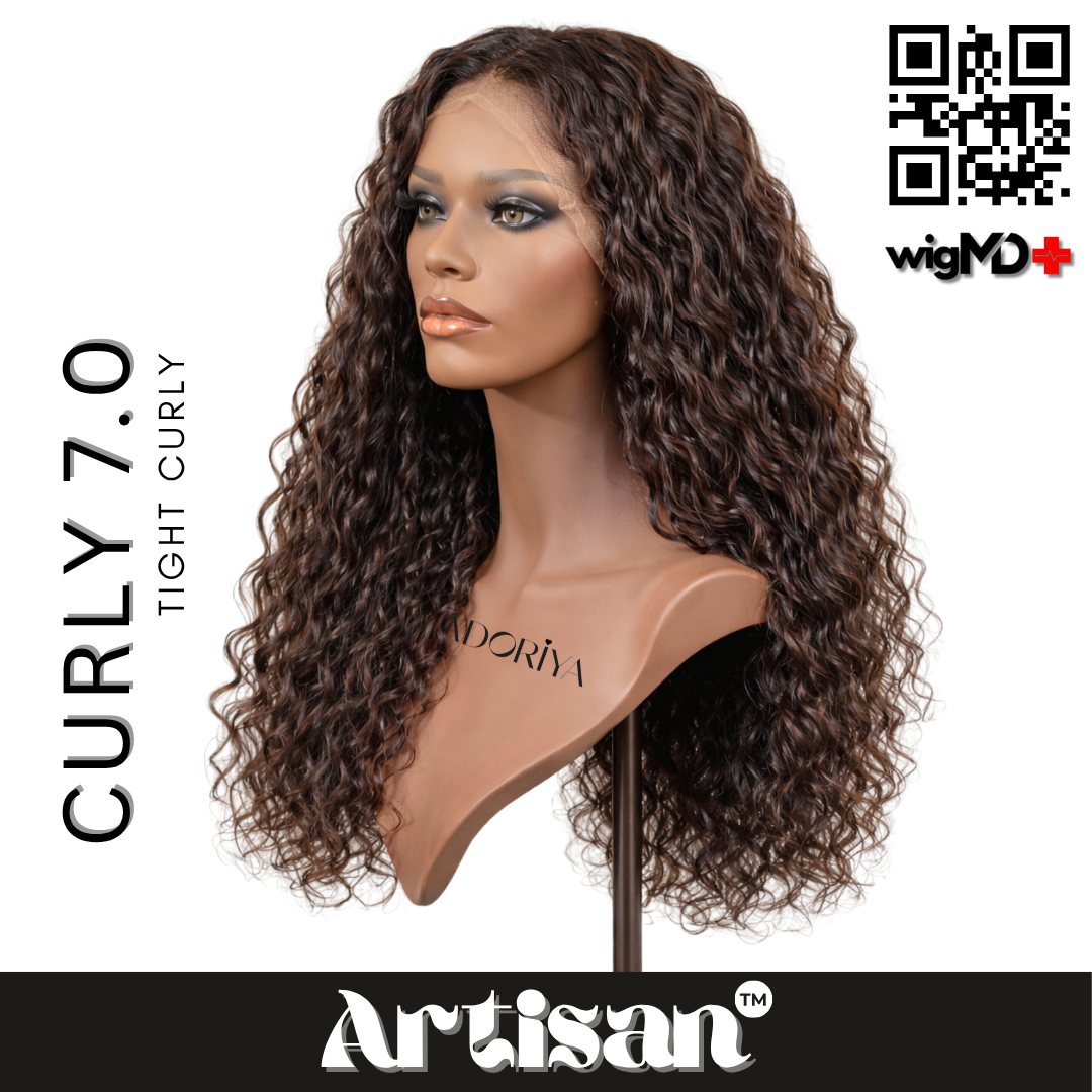 ARTISAN: Tight Curly 7.0 Premium 100% Human Hair Wig