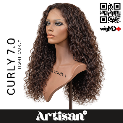 ARTISAN: Tight Curly 7.0 Premium 100% Human Hair Wig