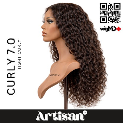 ARTISAN: Tight Curly 7.0 Premium 100% Human Hair Wig