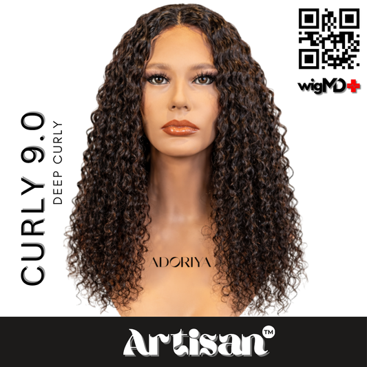 ARTISAN: Deep Curly 9.0 Premium 100% Human Hair Wig