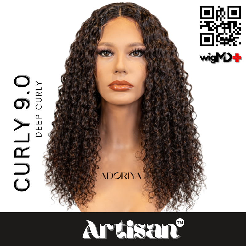 ARTISAN: Deep Curly 9.0 Premium 100% Human Hair Wig