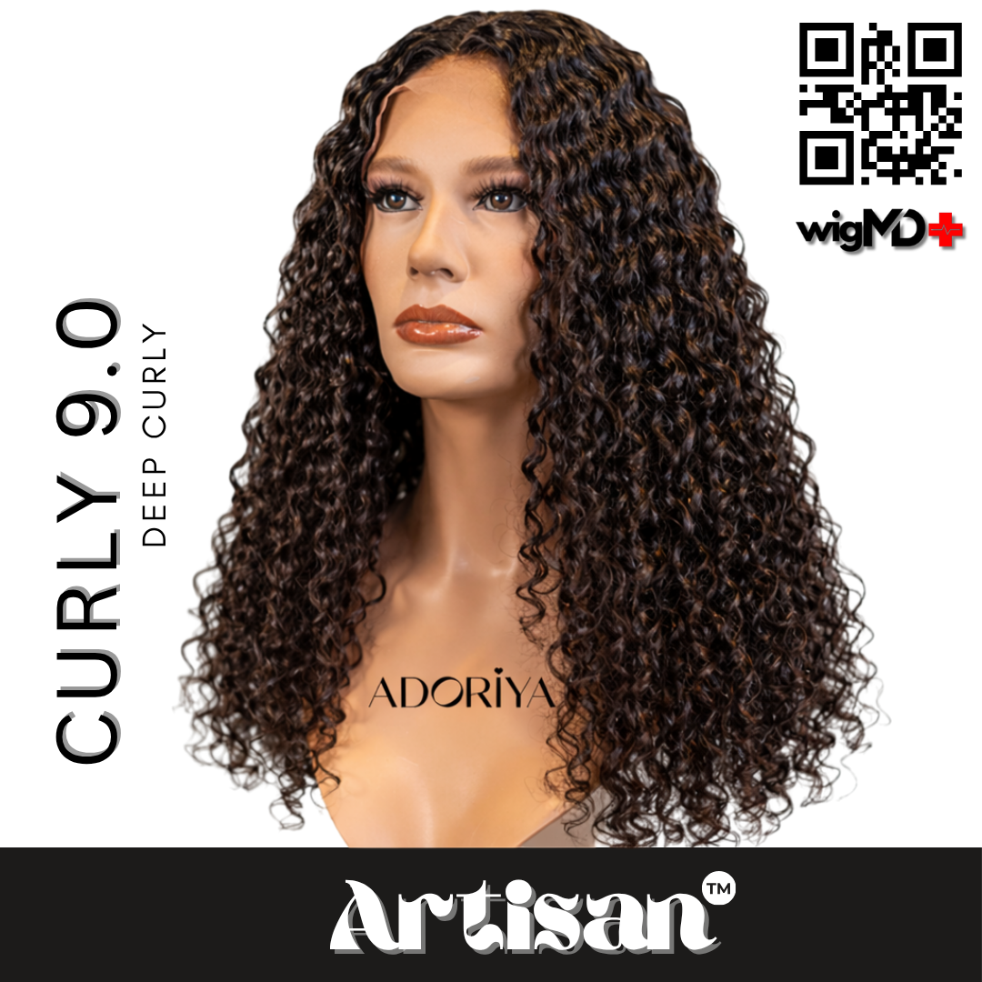 ARTISAN: Deep Curly 9.0 Premium 100% Human Hair Wig