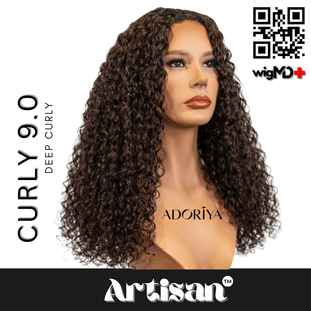 ARTISAN: Deep Curly 9.0 Premium 100% Human Hair Wig