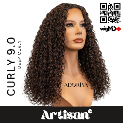 ARTISAN: Deep Curly 9.0 Premium 100% Human Hair Wig