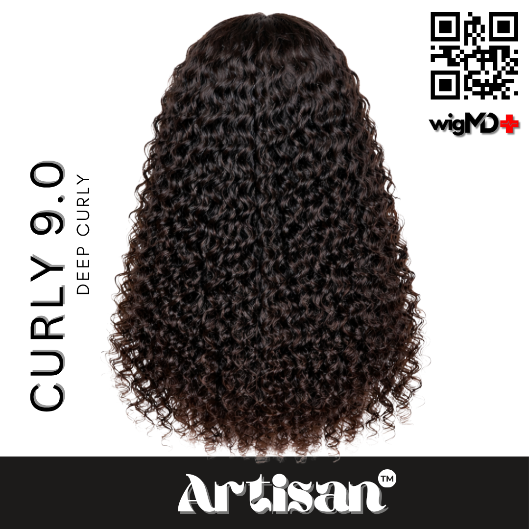 ARTISAN: Deep Curly 9.0 Premium 100% Human Hair Wig