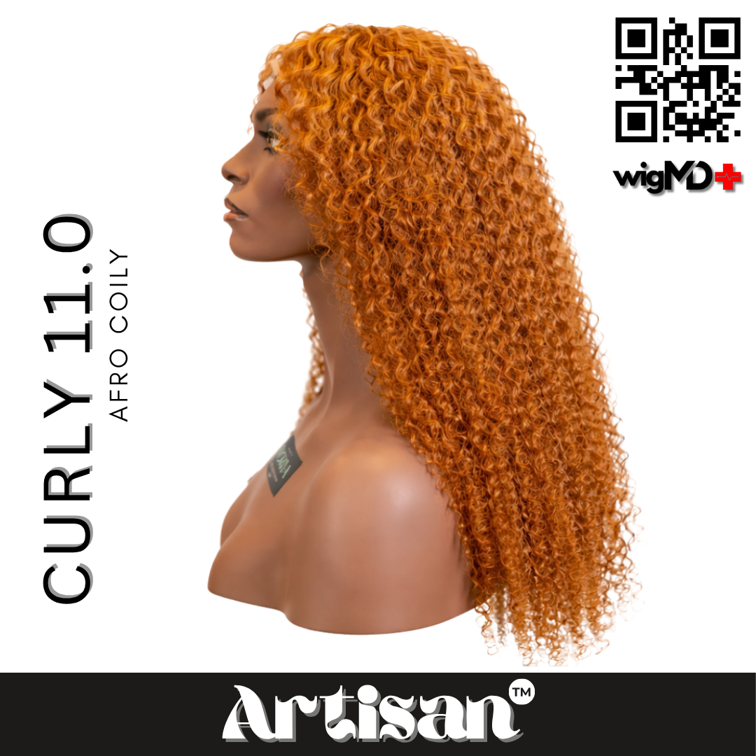 ARTISAN: Afro Coily Curly 10.0 Premium 100% Human Hair Wig