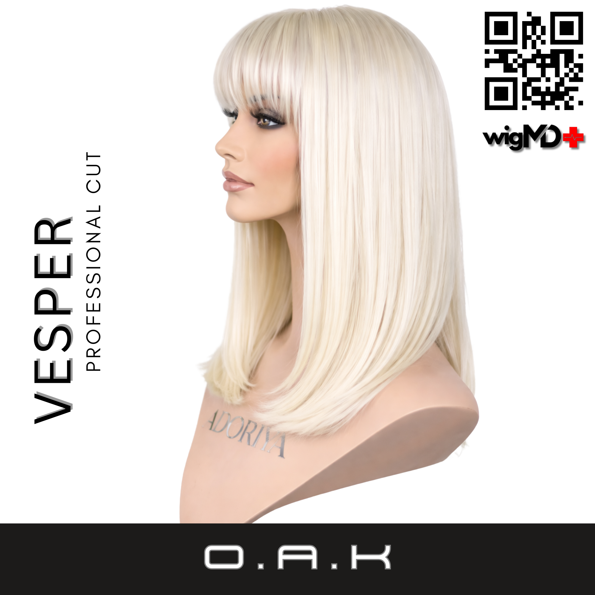O.A.K: Vesper Professional Cut 100% Human Hair Wig