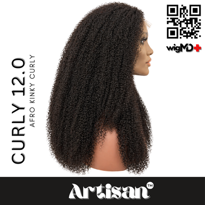 ARTISAN: Afro Kinky Curly 12.0 100% Premium Human Hair Wig