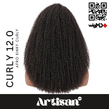 ARTISAN: Afro Kinky Curly 12.0 100% Premium Human Hair Wig