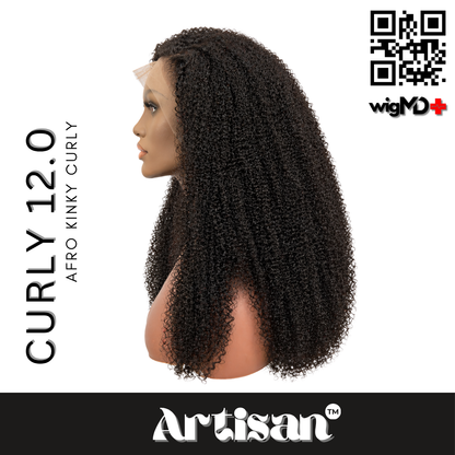 ARTISAN: Afro Kinky Curly 12.0 100% Premium Human Hair Wig