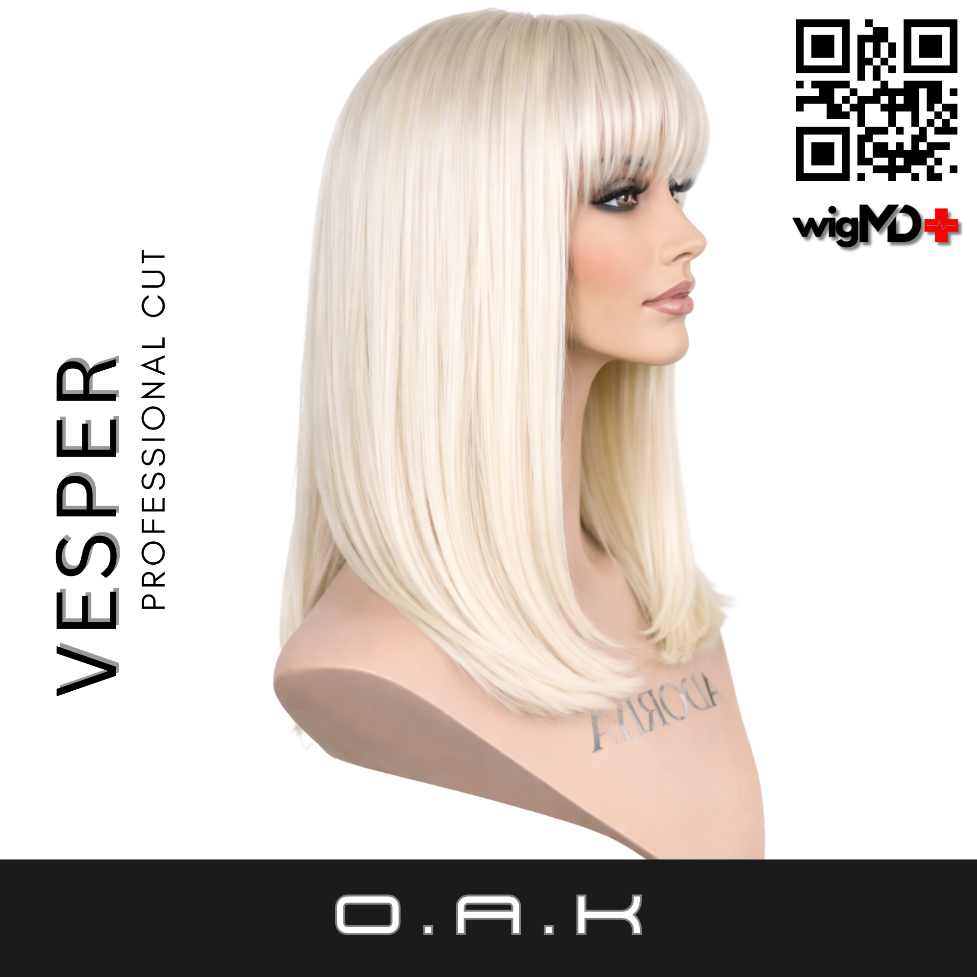 O.A.K: Vesper Professional Cut 100% Human Hair Wig