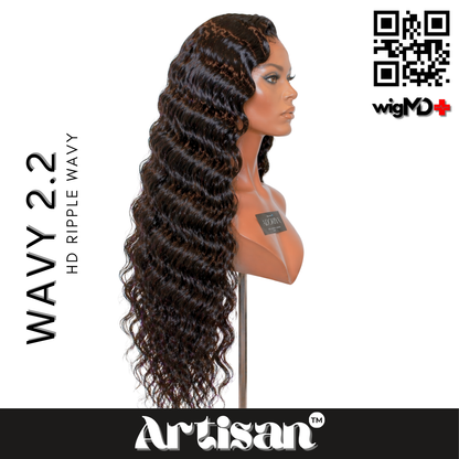 ARTISAN: Ripple Wavy 2.2 Premium 100% Human Hair Wig