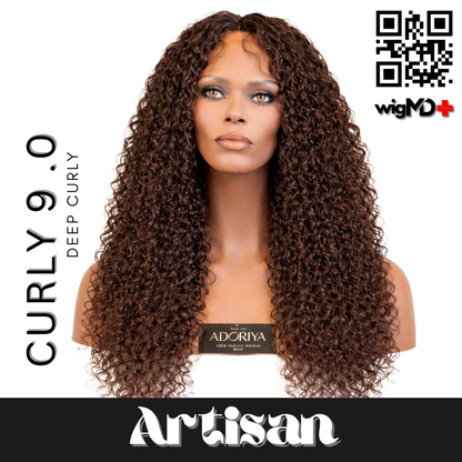 ARTISAN: Deep Curly 9.0 Premium 100% Human Hair Wig