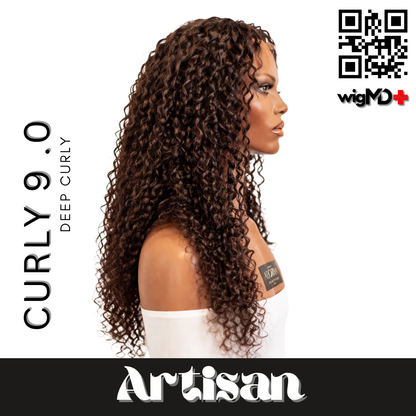 ARTISAN: Deep Curly 9.0 Premium 100% Human Hair Wig