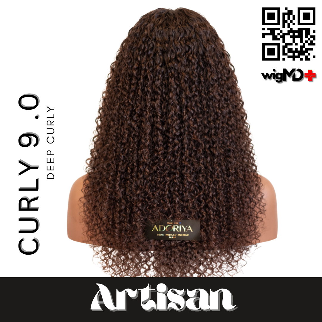 ARTISAN: Deep Curly 9.0 Premium 100% Human Hair Wig