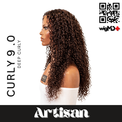ARTISAN: Deep Curly 9.0 Premium 100% Human Hair Wig