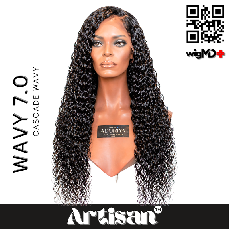 ARTISAN: Cascade Wavy 7.0 Premium 100% Human Hair Wig