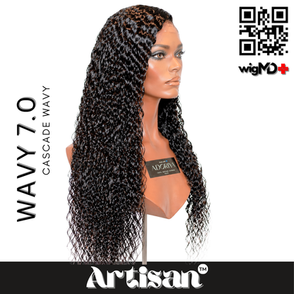 ARTISAN: Cascade Wavy 7.0 Premium 100% Human Hair Wig