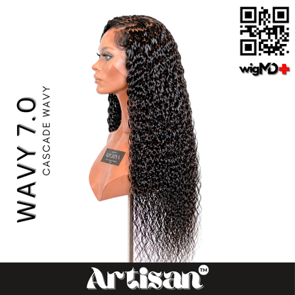 ARTISAN: Cascade Wavy 7.0 Premium 100% Human Hair Wig