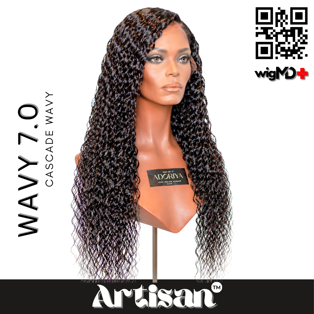 ARTISAN: Cascade Wavy 7.0 Premium 100% Human Hair Wig