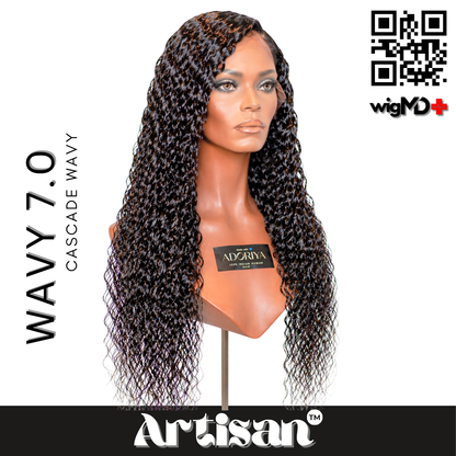 ARTISAN: Cascade Wavy 7.0 Premium 100% Human Hair Wig