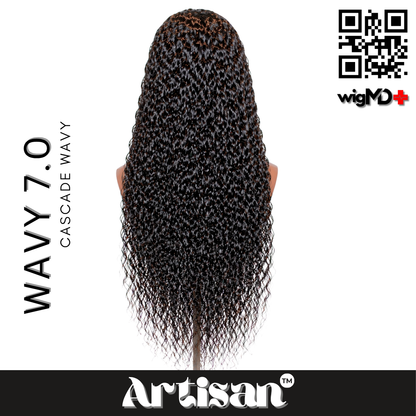 ARTISAN: Cascade Wavy 7.0 Premium 100% Human Hair Wig