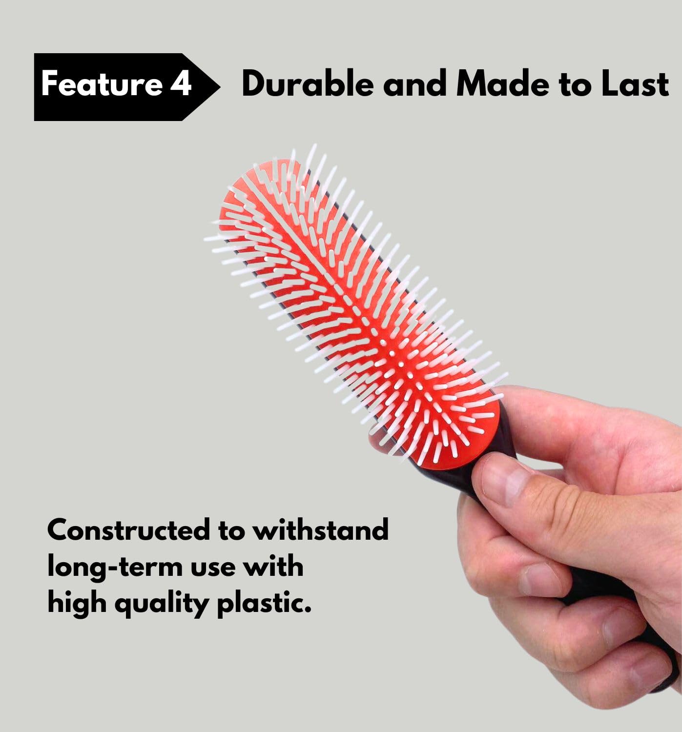 Textured Hair Brush  for Detangling, Separating, Shaping and Defining Curls & Waves