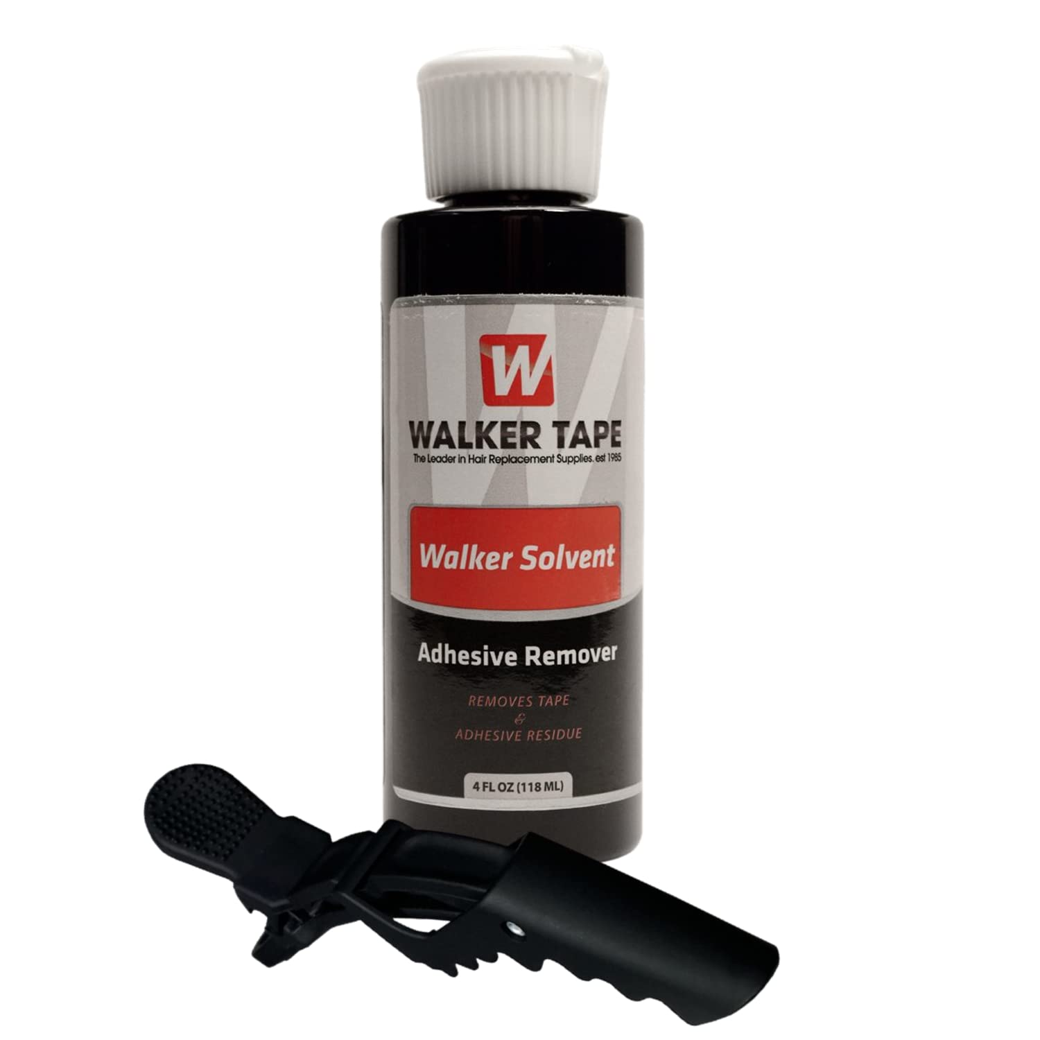 4oz Walker Solvent Hair Extension Tape Remover w/Hair Clip image 0