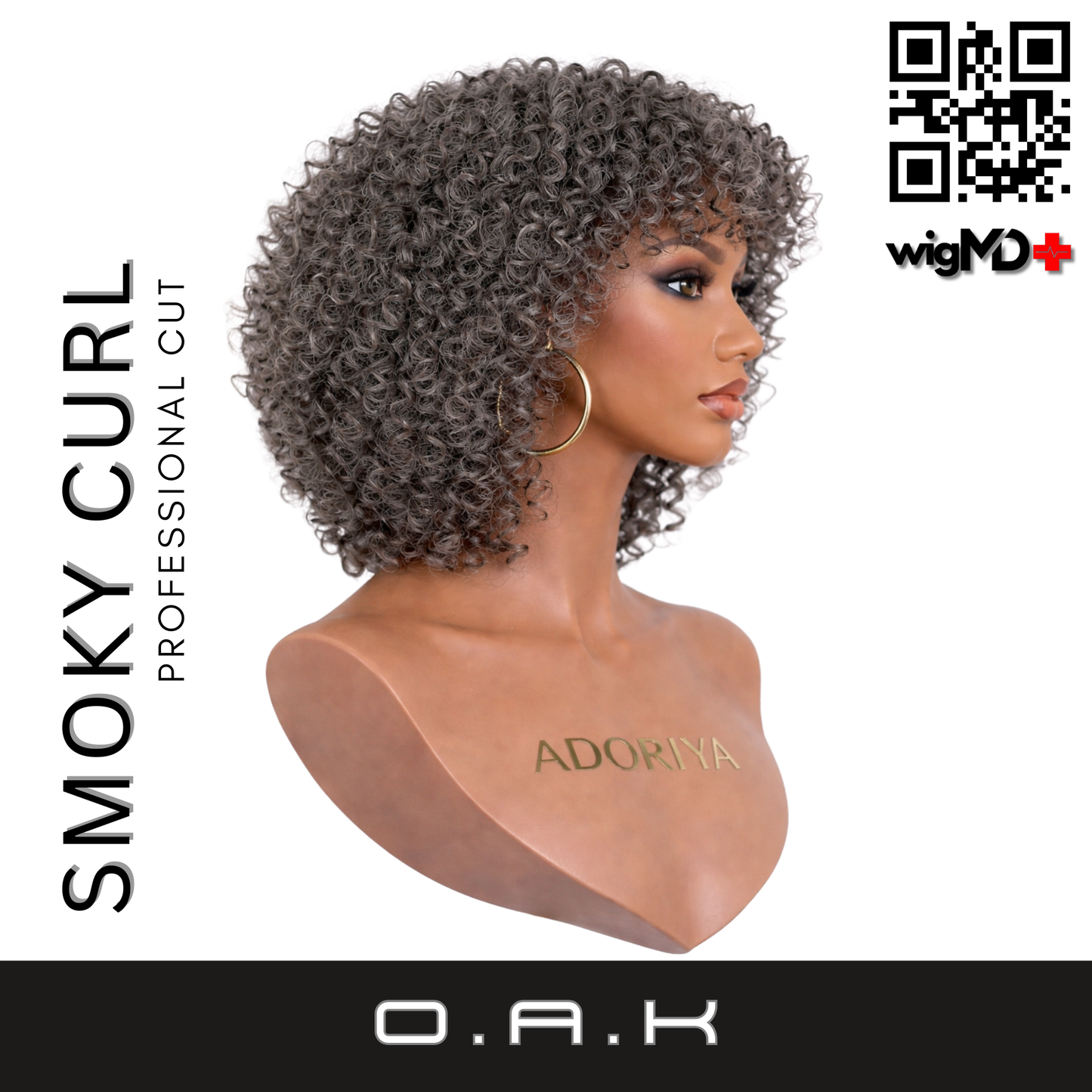 O.A.K: Smoky Curl Professionally Cut Wig