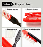 Textured Hair Brush  for Detangling, Separating, Shaping and Defining Curls & Waves