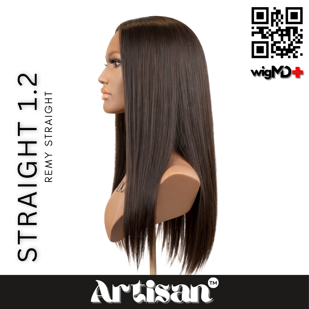 ARTISAN: Remy Straight 1.2 Premium 100% Human Hair Wig