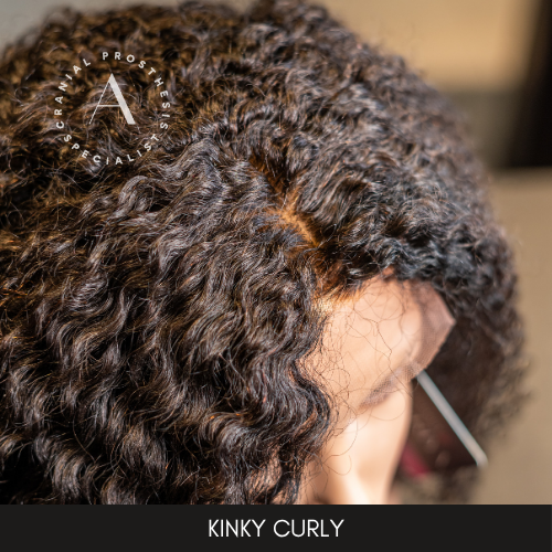 Kinky Curly Texture- 100% Fully Customizable Human Hair Medical Wig