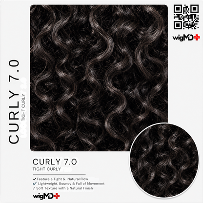 ARTISAN: Tight Curly 7.0 Premium 100% Human Hair Wig