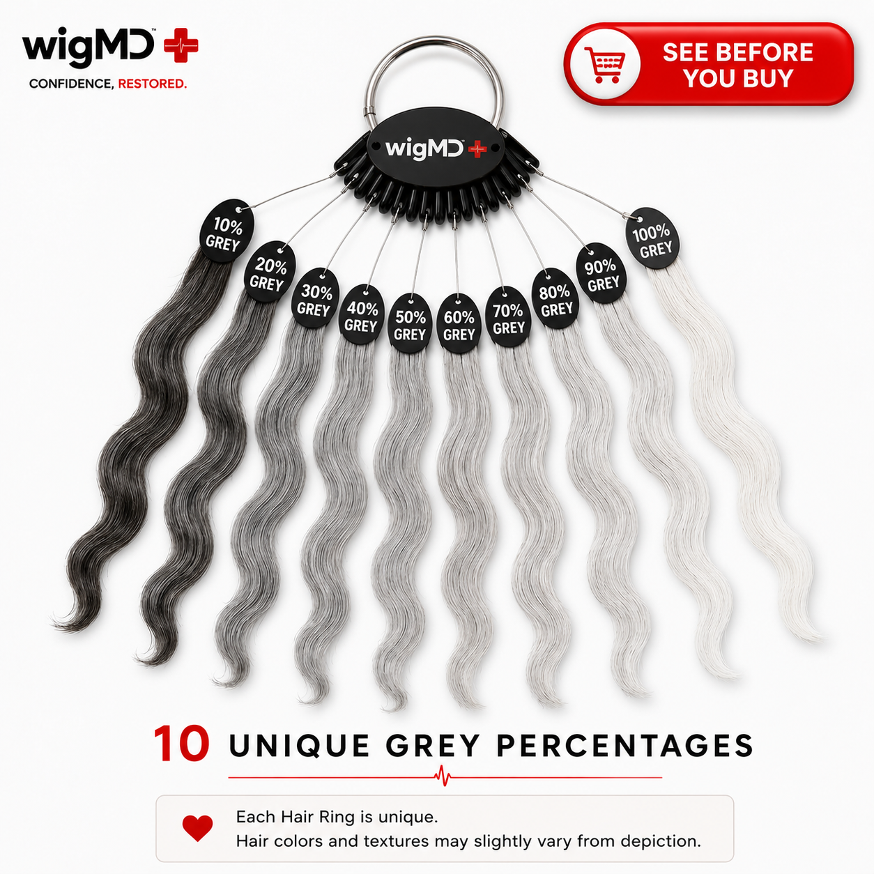 Professional Grey Hair Ring