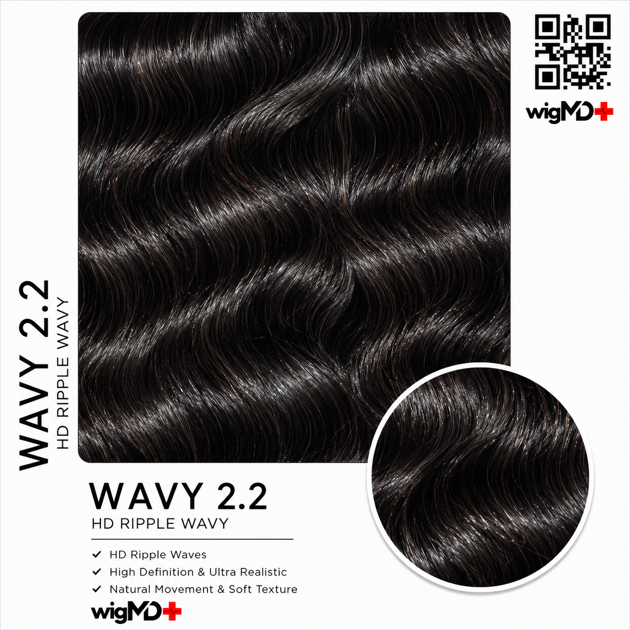 ARTISAN: Ripple Wavy 2.2 Premium 100% Human Hair Wig