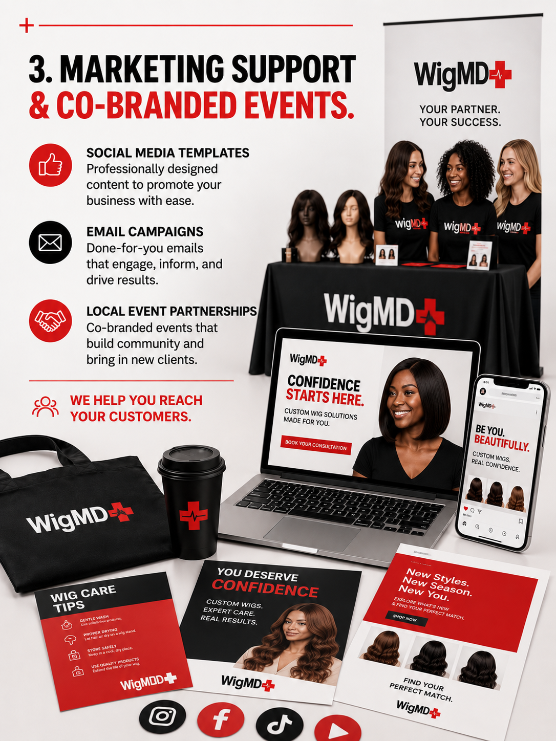3. Marketing support and co-branded events