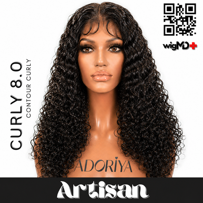 ARTISAN: Contour Curly 7.0 Premium 100% Human Hair Wig