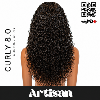 ARTISAN: Contour Curly 7.0 Premium 100% Human Hair Wig