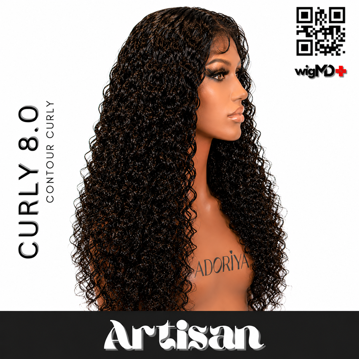 ARTISAN: Contour Curly 7.0 Premium 100% Human Hair Wig