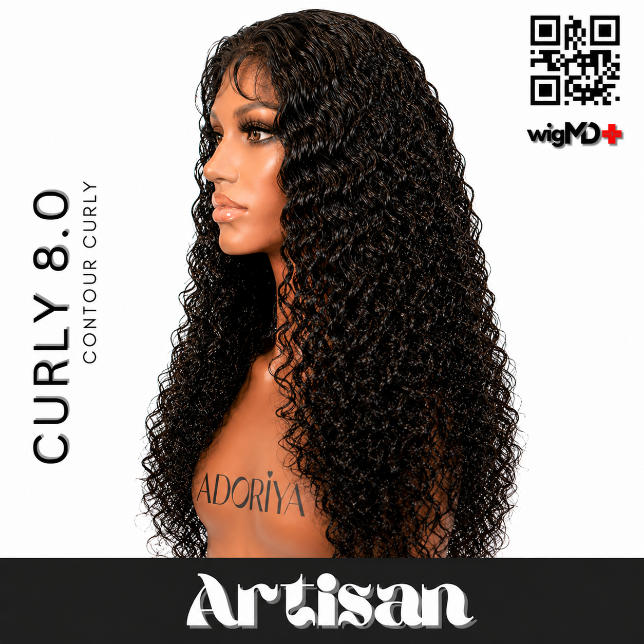 ARTISAN: Contour Curly 7.0 Premium 100% Human Hair Wig