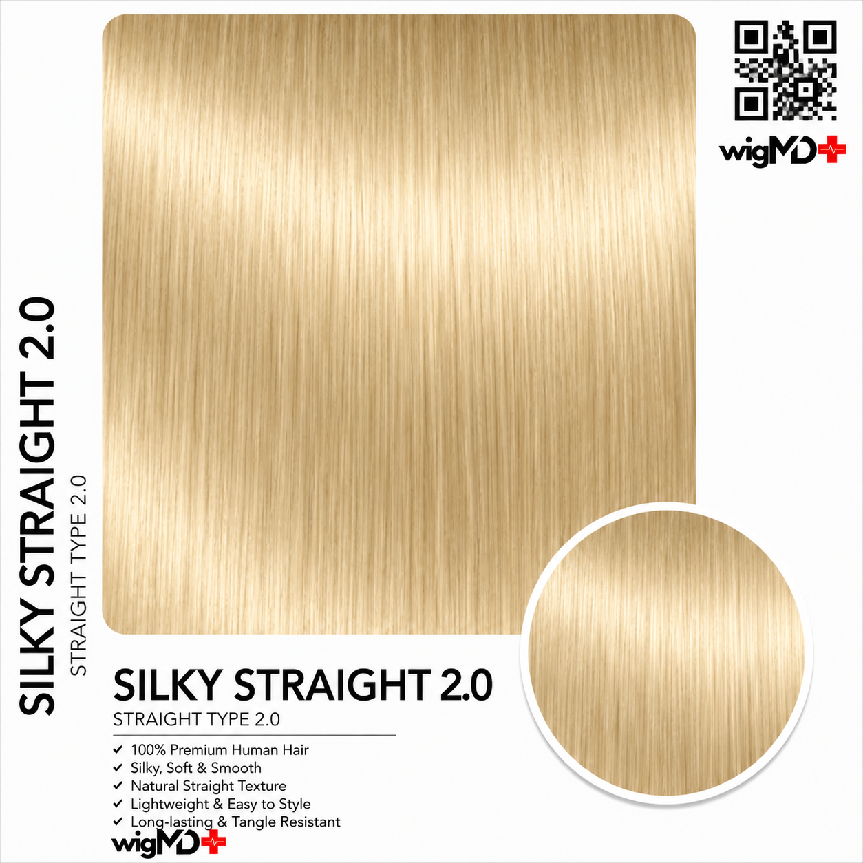 ARTISAN: Silky Straight 2.0 Premium 100% Human Hair Wig